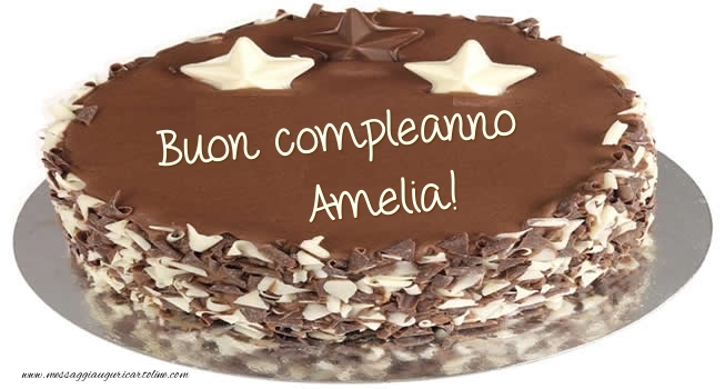 Buon compleanno Amelia! - Cartoline compleanno con torta