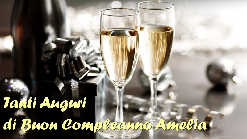 Tanti Auguri di Buon Compleanno Amelia - Cartoline compleanno