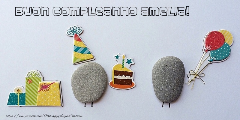 Tanti Auguri di Buon Compleanno Amelia! - Cartoline compleanno