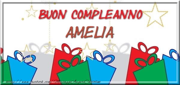 Buon compleanno Amelia - Cartoline compleanno