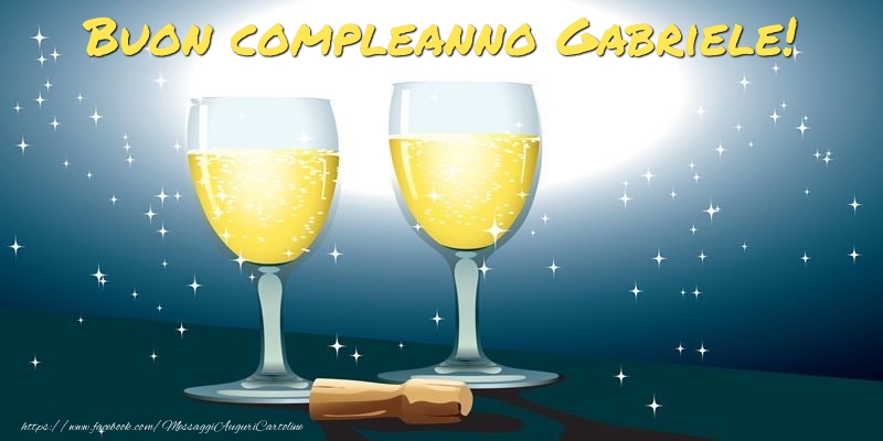 Buon compleanno Gabriele! - Cartoline compleanno